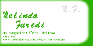 melinda furedi business card